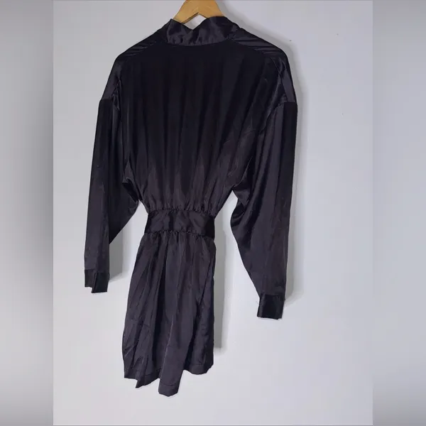 Vintage 1999 Victoria’s Secret Purple Satin Robe One‎ Size - Image 2