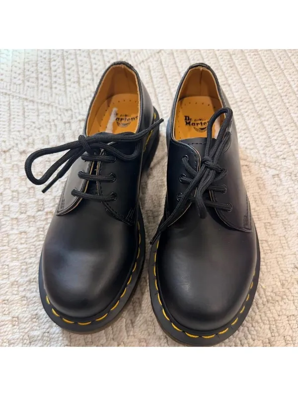 Dr. Martens 1461 Bex Smooth Leather Platform Shoes - Image 3