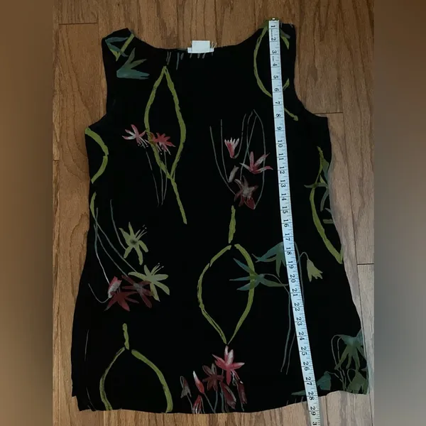 Coldwater Creek- Black and floral‎ tank top Size M/L - Image 8