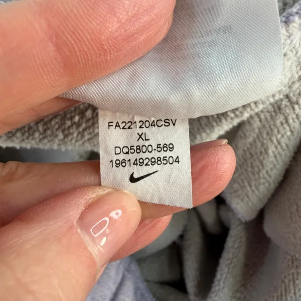 Nike XL‎ Sportswear Club Fleece Mid Rise Oversized Sweatpants Jogger Lavender - Image 9