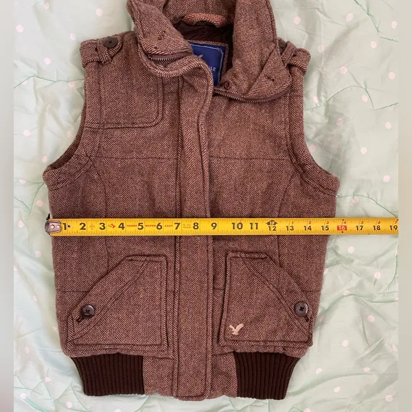 American Eagle Women’s Brown Vest size Small - Image 7