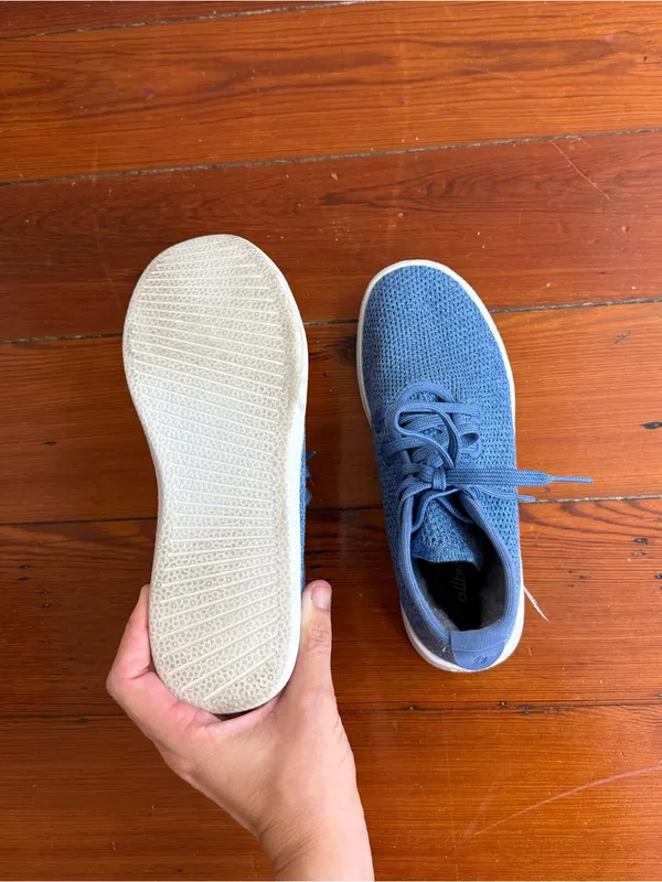 EUC Allbirds Tree Toppers High Top Blue Lightweight Sneakers Sz 7 💛🍄 - Image 8