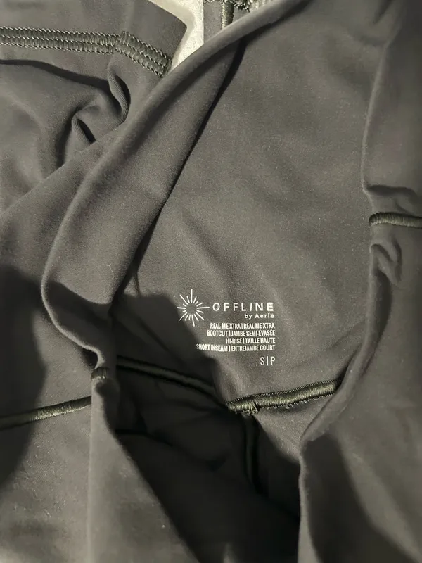 Aerie Flare Crossover Flare Leggings grey - Image 4