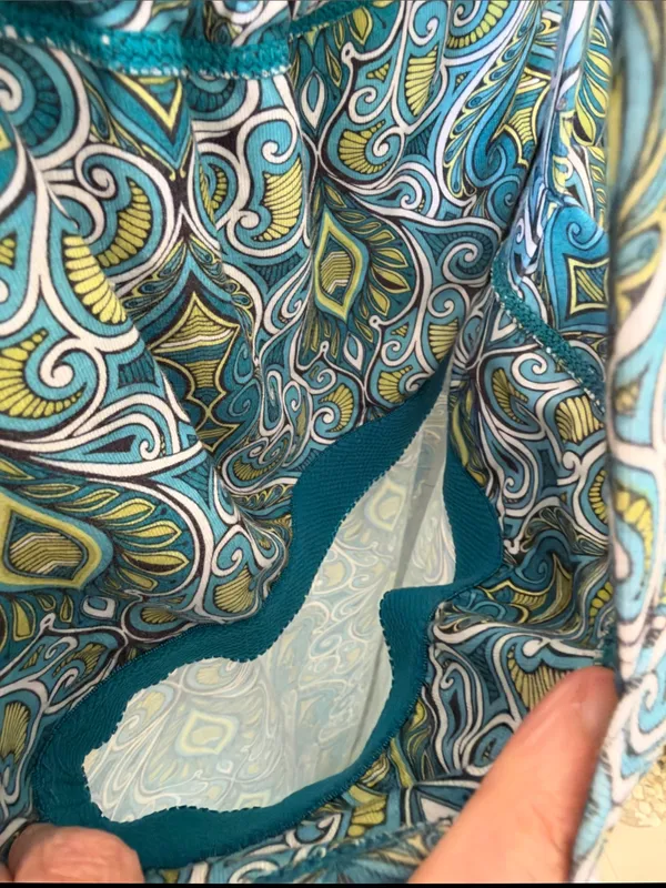 Prana blue green boho Quinn athletic built in bra mini outdoor dress S - Image 9