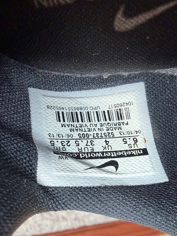 Nike In Season TR 2 Sneakers Tennis Shoes 6.5 Black Metallic Silver White - Image 8
