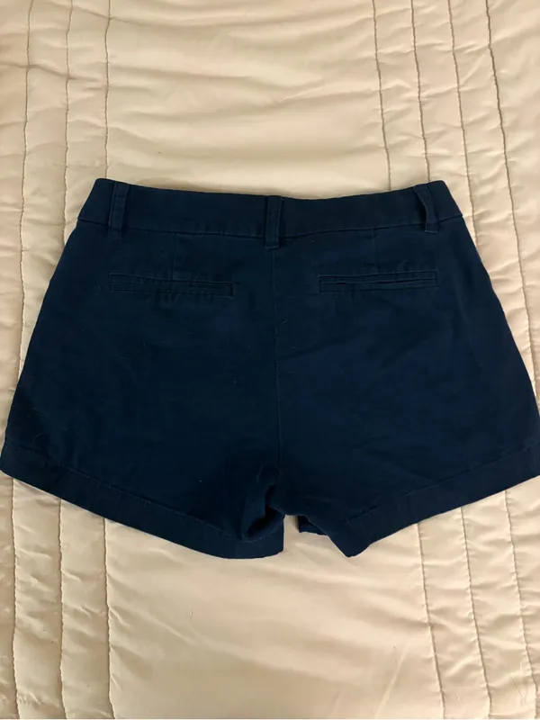 J. Crew Navy Cotton Chino Shorts - Image 3
