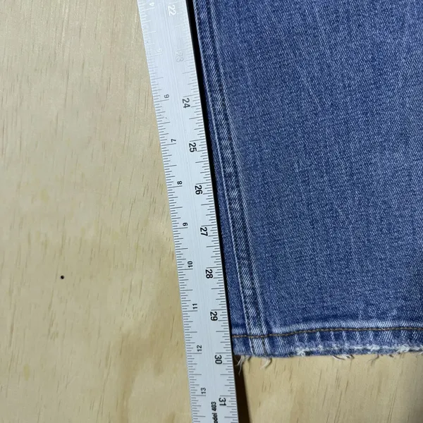 Abercrombie & Fitch Ankle Straight Jeans Womens 28 6L Ultra High Rise Blue Denim - Image 6