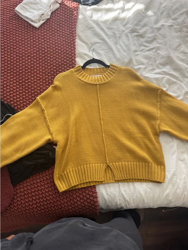 ZARA Mustard Sweater Knit Yellow - Image 2
