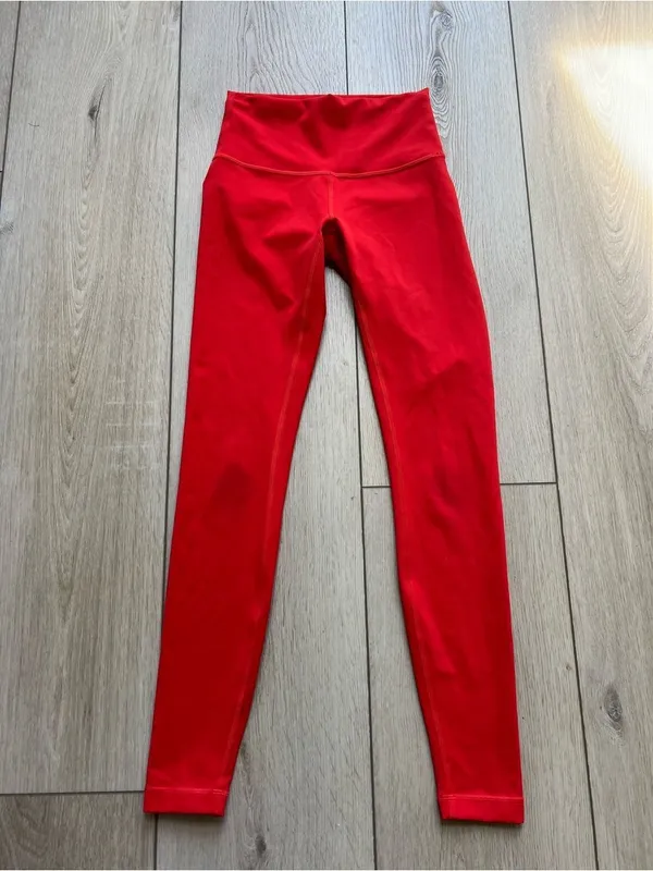 Lululemon Wunder Train High-Rise Tight 28" in Hot Heat Red Size 4 - Image 9