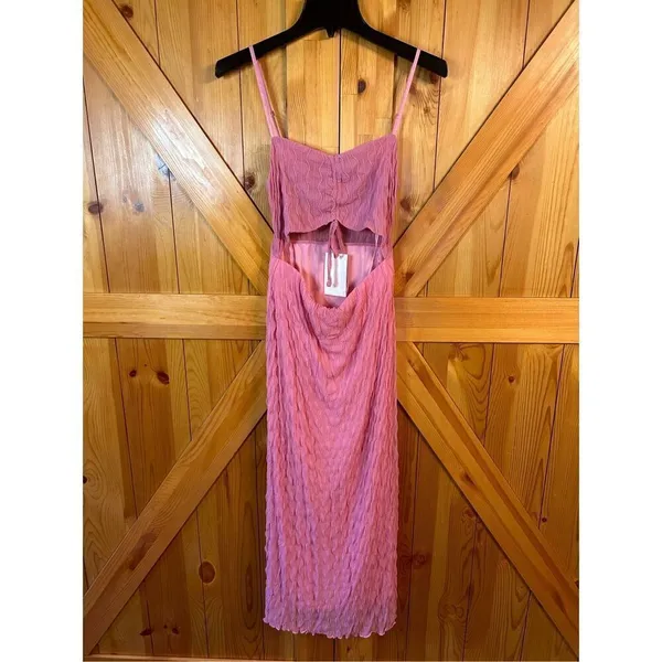 EMORY PARK Kennedy Midi Dress Pink Size Medium nwt (4162) - Image 2