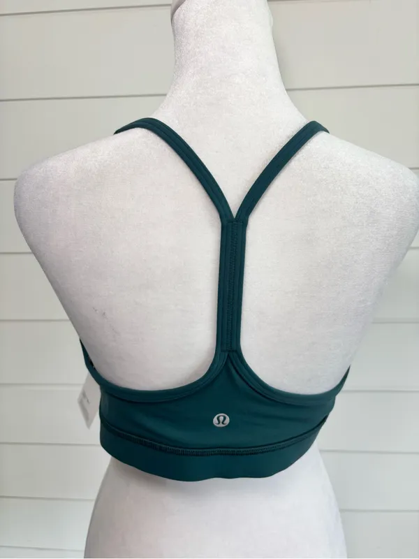 lululemon athletica Flow Y Bra in Deep Teal Size 12 NEW - Image 4
