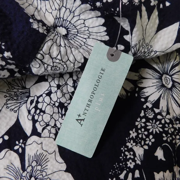 NWT!! Anthropologie MAEVE Magda Halter Jumpsuit Retro Floral Wide Legs Size 24W‎ - Image 11