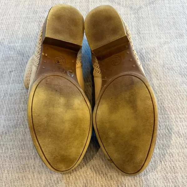 Lucky Brand Cream Western Ankle Booties Low Heel Women’s Size 10 - Image 5