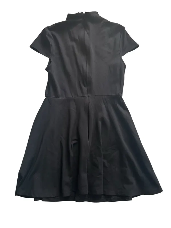 Killstar Tied Up Skater Dress Black Metal Detail Goth Alternative Emo M - Image 7