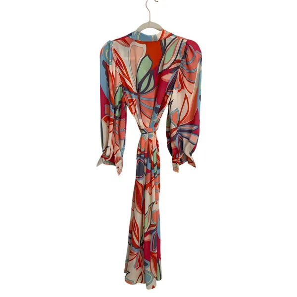 Alexis x Target Mixed Floral Belted Geometric Midi dress‎ size XS - Image 5