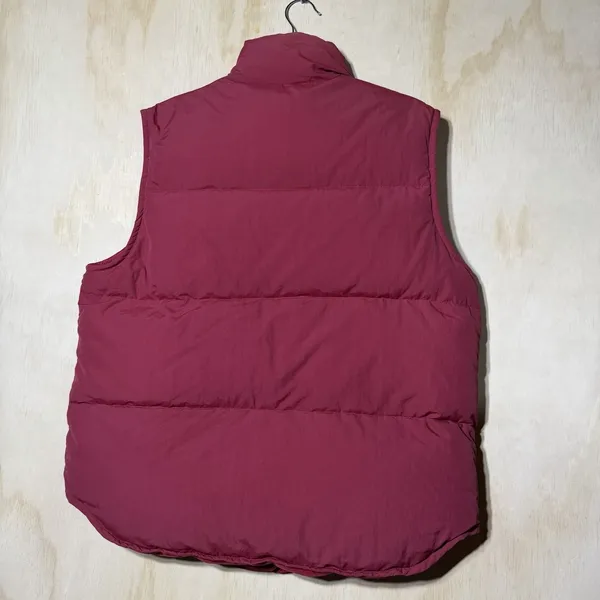 Eddie Bauer‎ Goose Down Puffer Vest Womens Large Red Snap Zip Outdoor Winter - Image 6