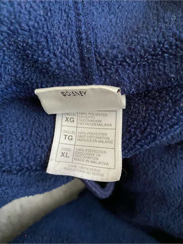 Vintage 90s Disney Store Fleece Winnie The Pooh Y2K oversized Hoodie sweatshirt - Image 5