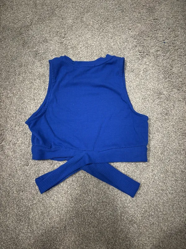 C’isa Front Wrap Summer Crop Top - Image 2