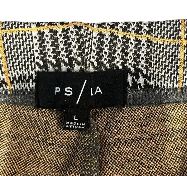 PacSun LA Retro Houndstooth Window Pane Elastic Waist Pull On Pants L - Image 6
