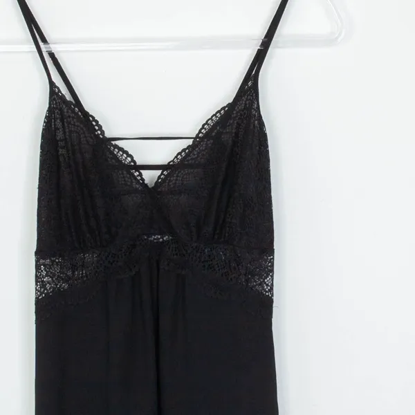INC International Concepts Lace Babydoll Slip Dress Size M Black‎ Intimate Sexy - Image 2