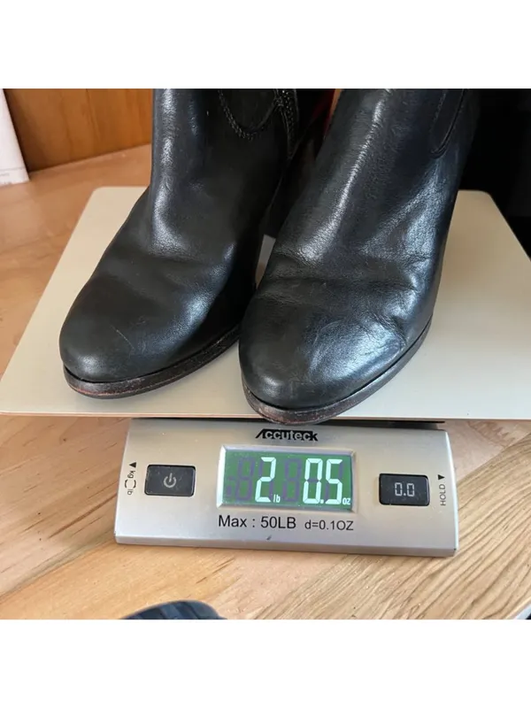 Frye Patty Artisan Zip Black Leather Ankle Boots Womens Edgy Western Size 8 - Image 11