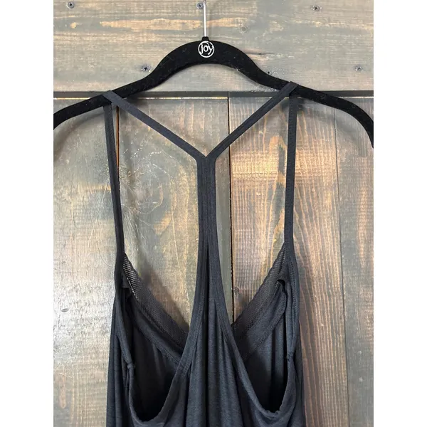 Beyond Yoga Womens Black Racerback Mesh Trim Drawstring‎ Jumpsuit Medium - Image 3