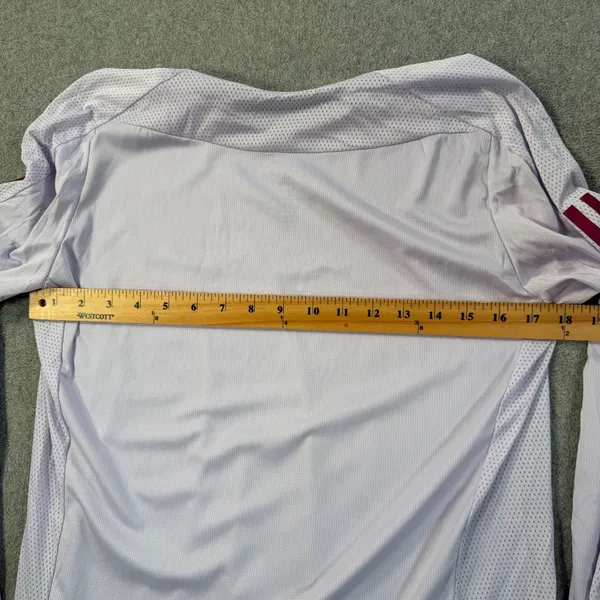 Adidas Women's Large Running AEROREADY Long Sleeve Top Lavender Purple Thumbhole - Image 8