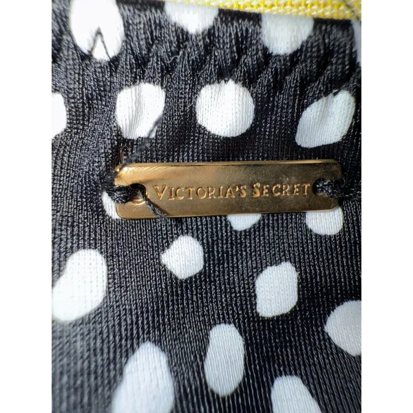 Victoria's Secret Black Polka Dot Padded Bikini Swimsuit - Image 4
