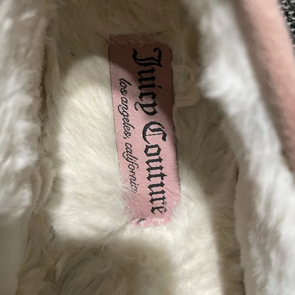 Juicy Couture Pink Suede Fuzzy-Lined Slip-On Shoes - Image 3