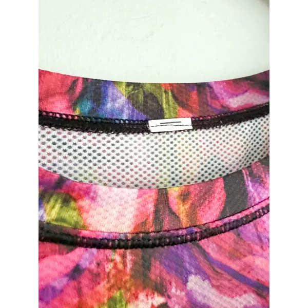 Lululemon | High Neck Running Training Tee Hyper Flow Pink Multi | Est Sz 6 - Image 6
