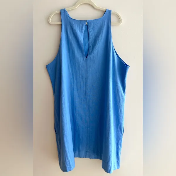 Abercrombie & Fitch A-Line Linen Dress, Bright Blue, Size XXL, NWT - Image 9
