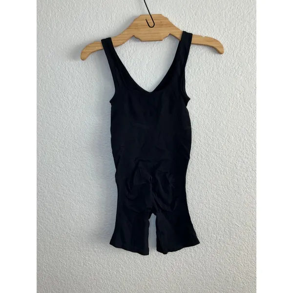 SKIMS Mid Thigh Sculpting Bodysuit XL/XXL Black‎ V-Neck Seamless Shapewear - Image 4