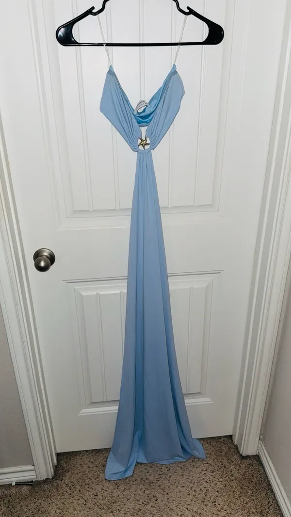 Peppermayo Blue Maxi Dress - Image 4