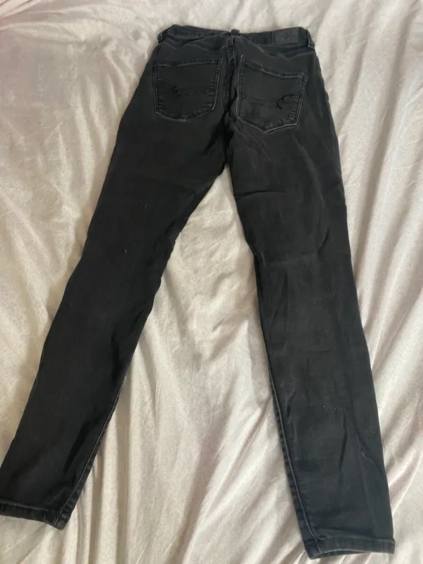 next level stretch black ripped curvy hi rise jegging - Image 7