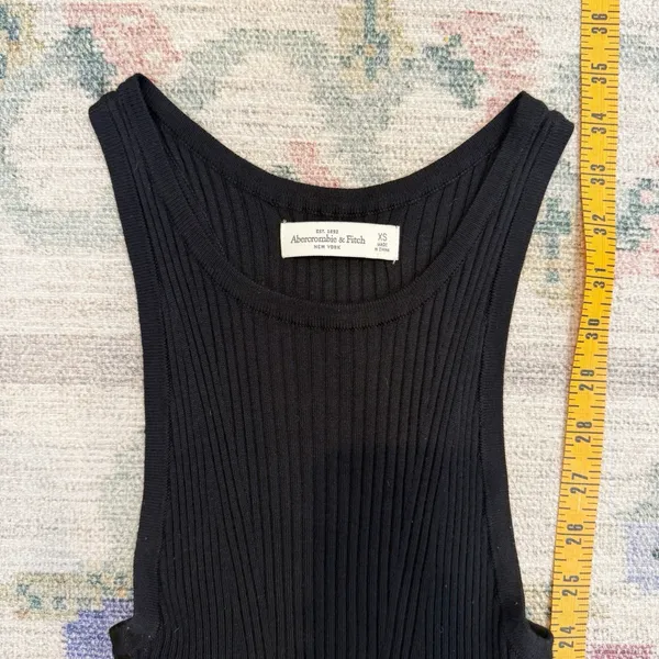 Abercrombie & Fitch Womens Ribbed Knit Sweater‎ Mini Dress XS Preppy Academia - Image 5