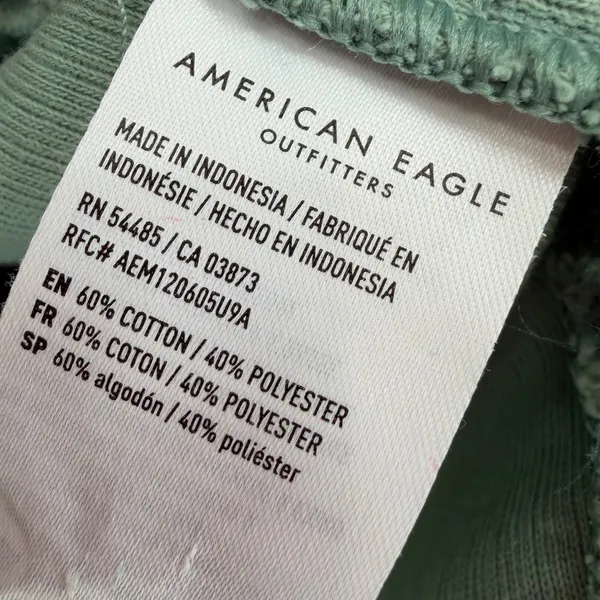 American Eagle Oversized Shacket Women Large Green Gorpcore Coastal Boho Earthy - Image 7