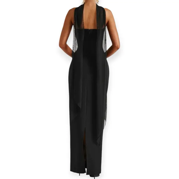 NWT Babyboo Yulia Maxi Dress Black Size Medium - Image 3