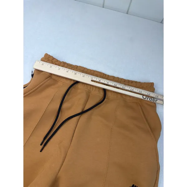 Nike Tech Fleece Joggers Womens Mid Rise Sportswear Flax Brown Small NEW $120 - Image 5