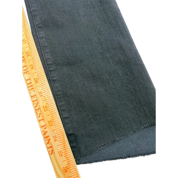 Mother The Insider Crop Step Fray Jeans in Not Guilty Black Mid Rise Size 29 - Image 13
