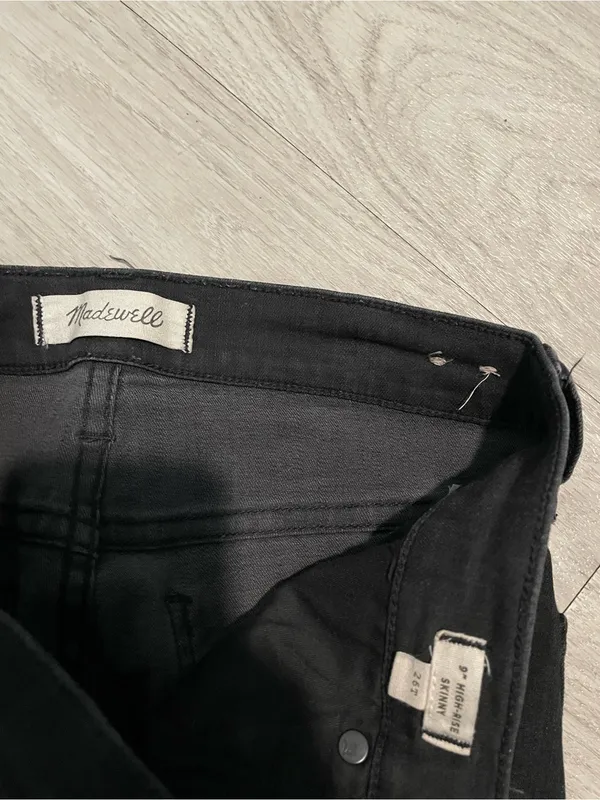 Madewell Black Ripped Skinny Jeans - Image 2