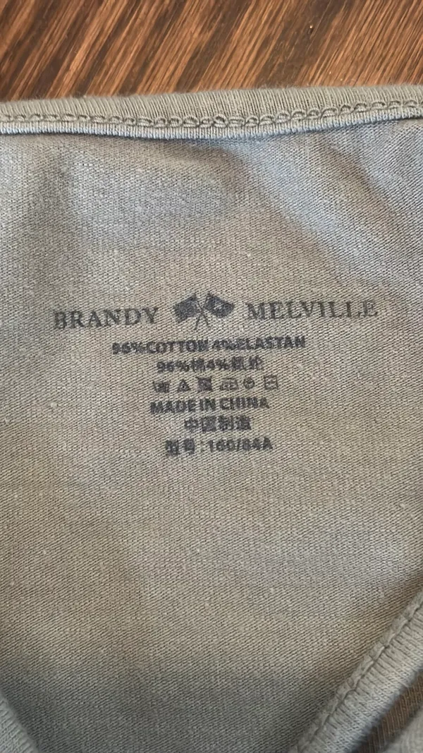 Brandy Melville Amara Tank Top Sage Green - Image 2