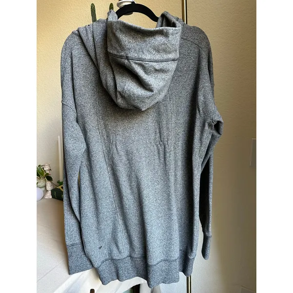 Lululemon Heathered Gray Wrap Up Jacket Size 8 - Image 9