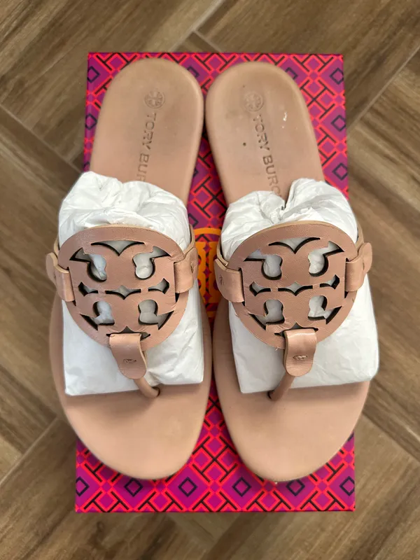 Tory Burch Miller Soft Sandals Light Size 9 - Image 3