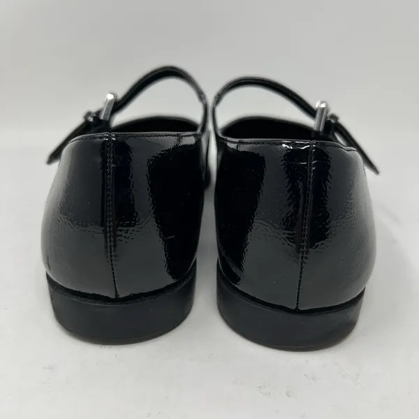 Steve Madden Solanna Mary Jane Flats Women's Size 10M‎ Black Patent Faux Leather - Image 9
