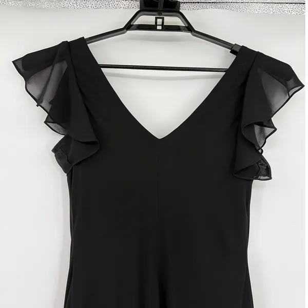 Y2K SL Fashions Hanky Hem Beaded Dress 14 Goth Prom Formal Embroider Whimsigoth - Image 8
