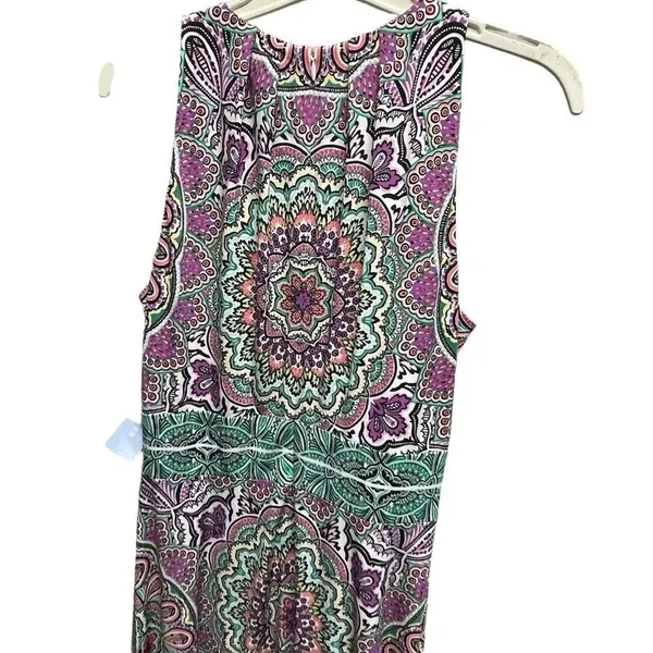 NWT London Times size 8 boho festival maxi dress. Floral paisley - Image 3