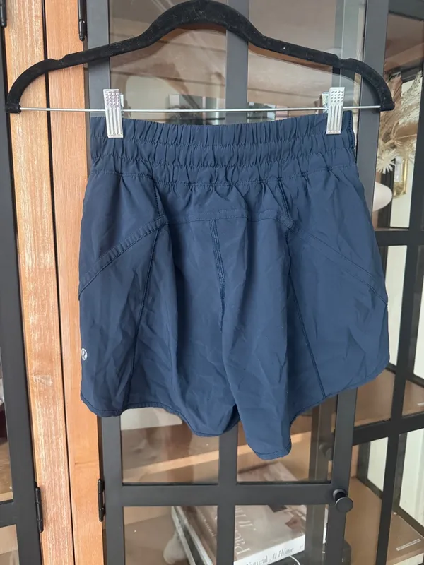 Lululemon Track That Shorts running *5" True Navy high rise pockets - Image 2