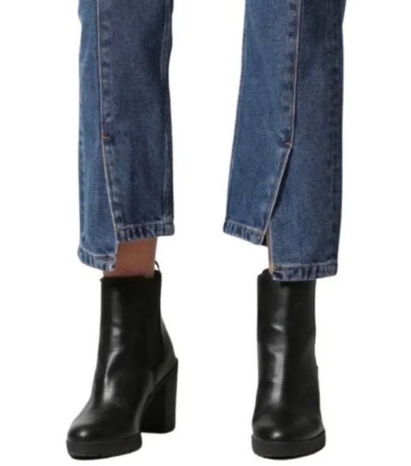 Hidden Jeans Tracey Pintuck Slit-Front High Waisted Crop Jeans - Image 2
