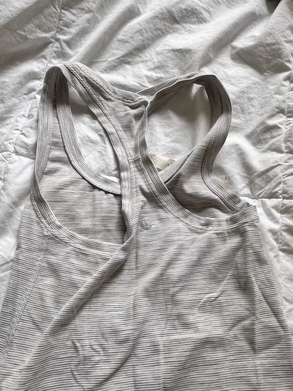 White Lululemon Racerback Tank - Image 3