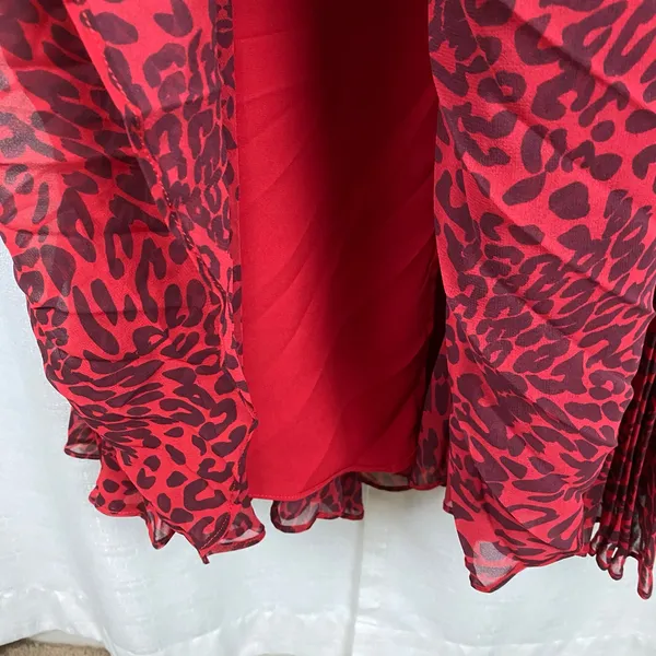 Fame and Partners Red Casablanca Maxi Dress Sz.4 NWT - Image 14